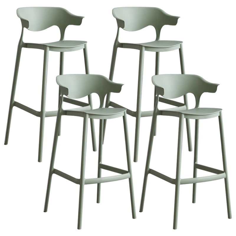 Modern Style Stackable Bar-stool Plastic Counter Bar Stool for Home