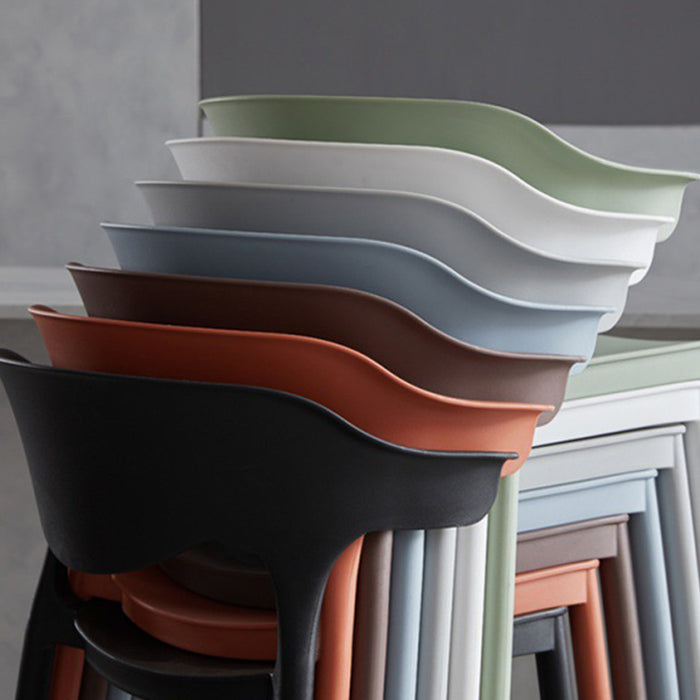 Modern Style Stackable Bar-stool Plastic Counter Bar Stool for Home