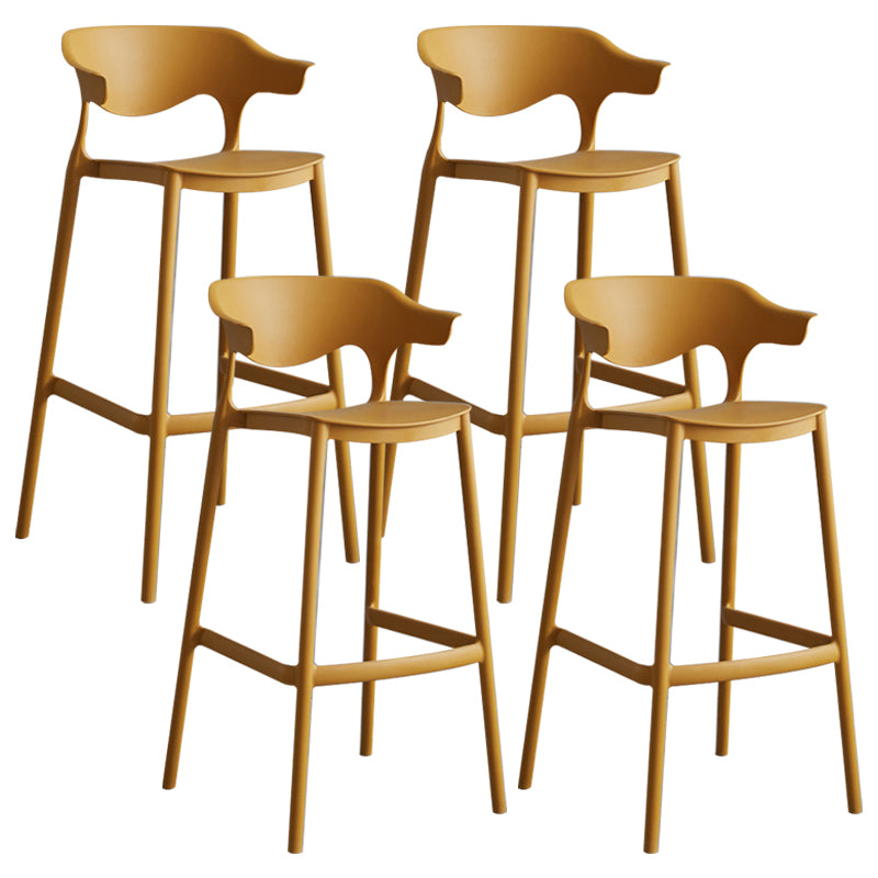 Modern Style Stackable Bar-stool Plastic Counter Bar Stool for Home