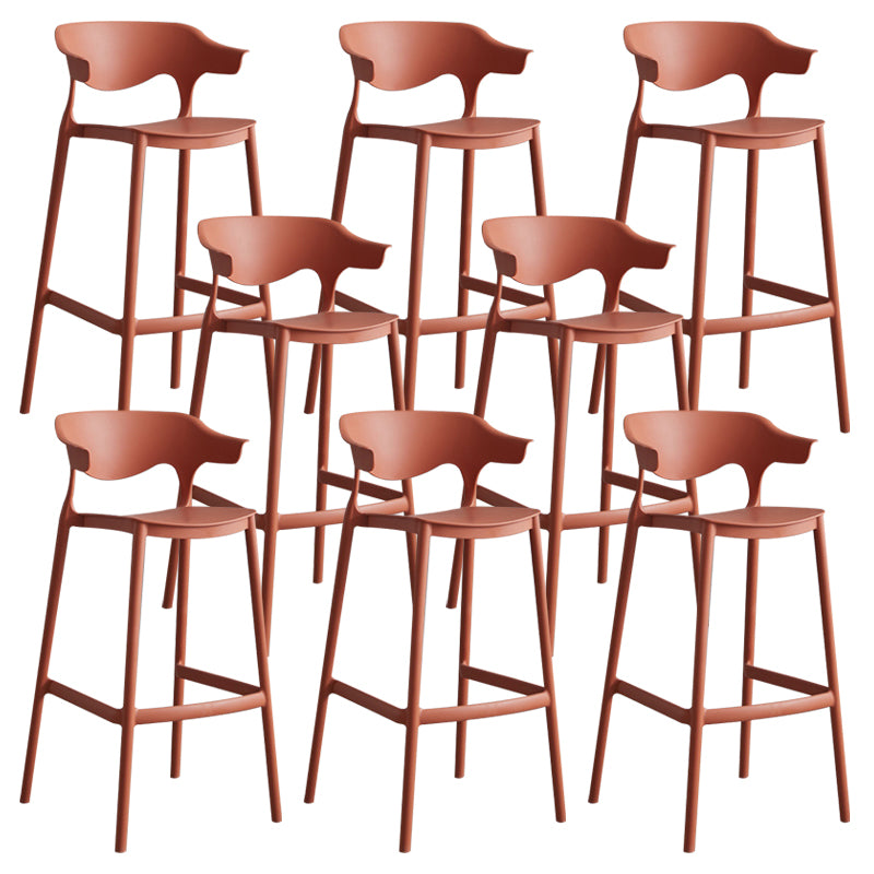 Modern Style Stackable Bar-stool Plastic Counter Bar Stool for Home