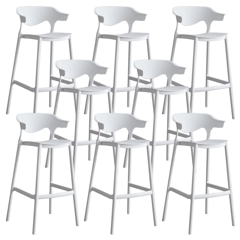 Modern Style Stackable Bar-stool Plastic Counter Bar Stool for Home