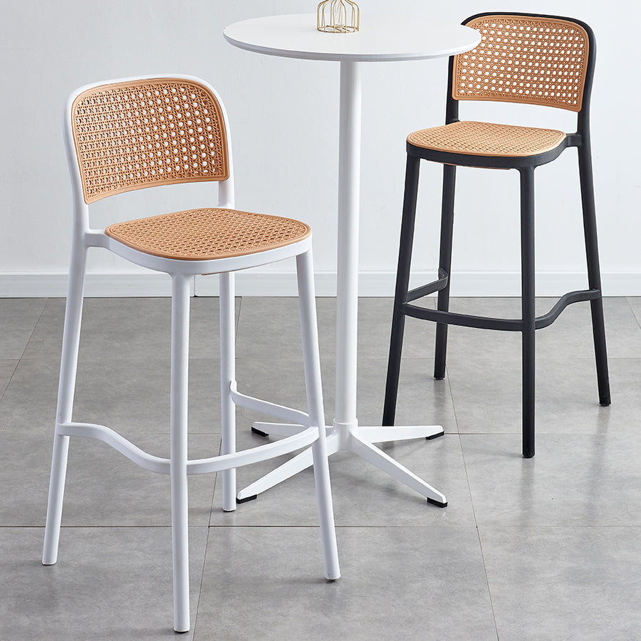 Modern Style Square Bar-stool Plastic Counter Bar Stool for Home