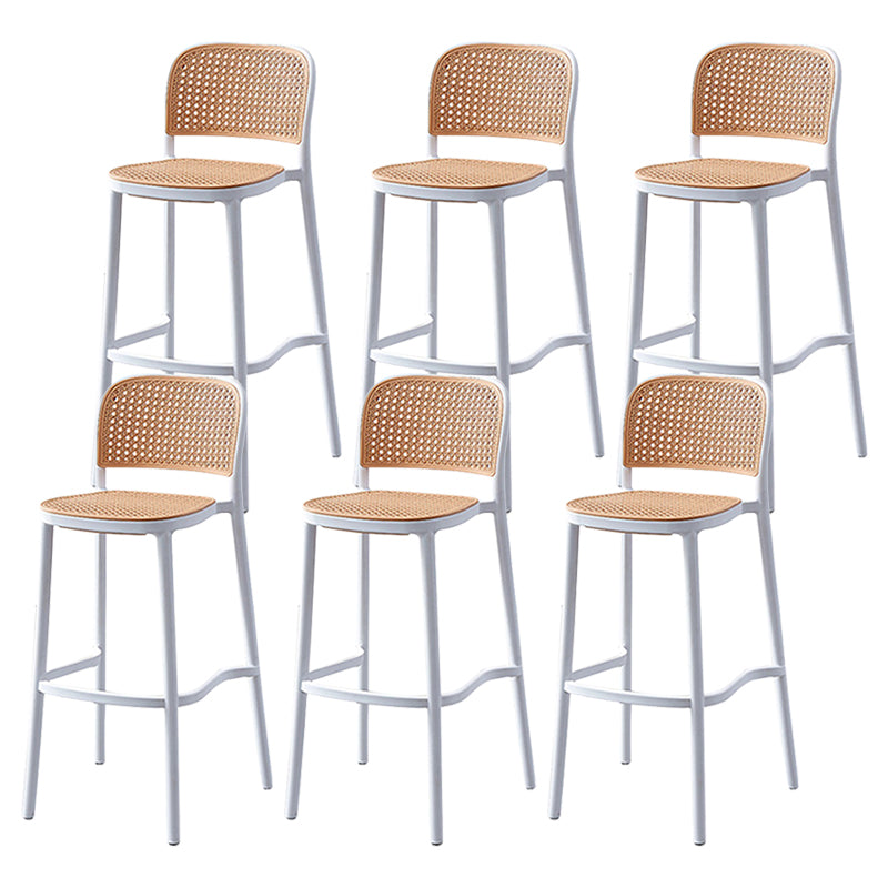 Modern Style Square Bar-stool Plastic Counter Bar Stool for Home