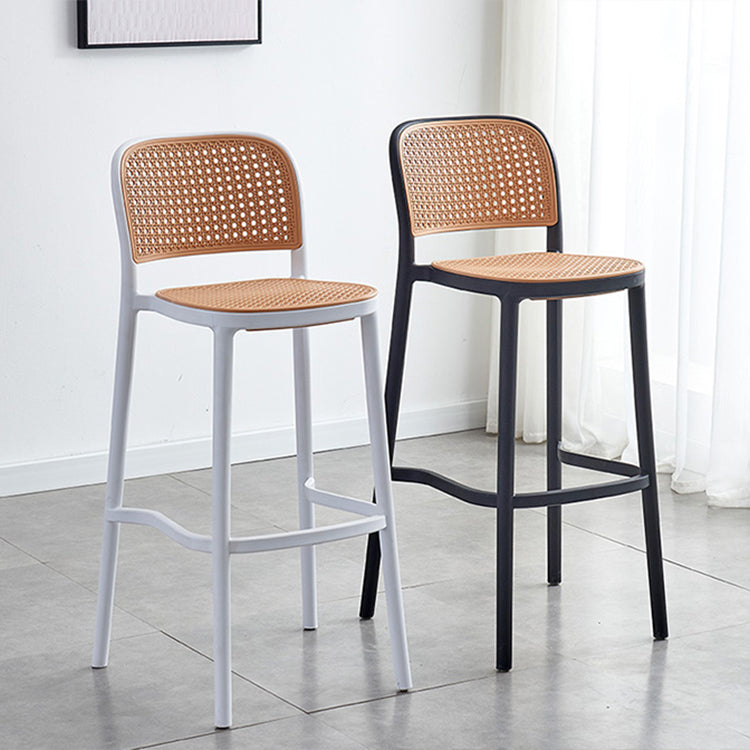 Modern Style Square Bar-stool Plastic Counter Bar Stool for Home