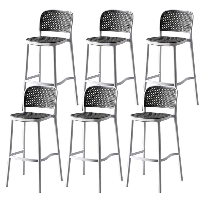 Modern Style Square Bar-stool Plastic Counter Bar Stool for Home