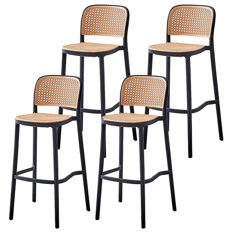 Modern Style Square Bar-stool Plastic Counter Bar Stool for Home