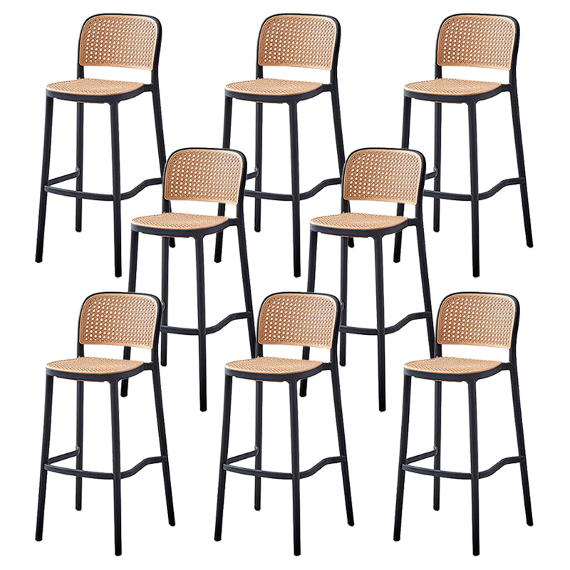 Modern Style Square Bar-stool Plastic Counter Bar Stool for Home