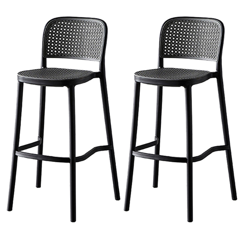 Modern Style Square Bar-stool Plastic Counter Bar Stool for Home