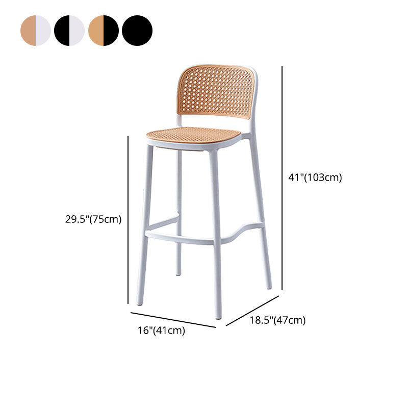 Modern Style Square Bar-stool Plastic Counter Bar Stool for Home