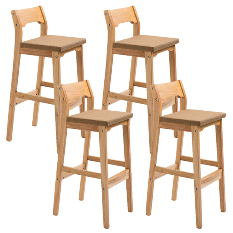 Modern Style Square Bar-stool Wooden Counter Bar Stool for Home
