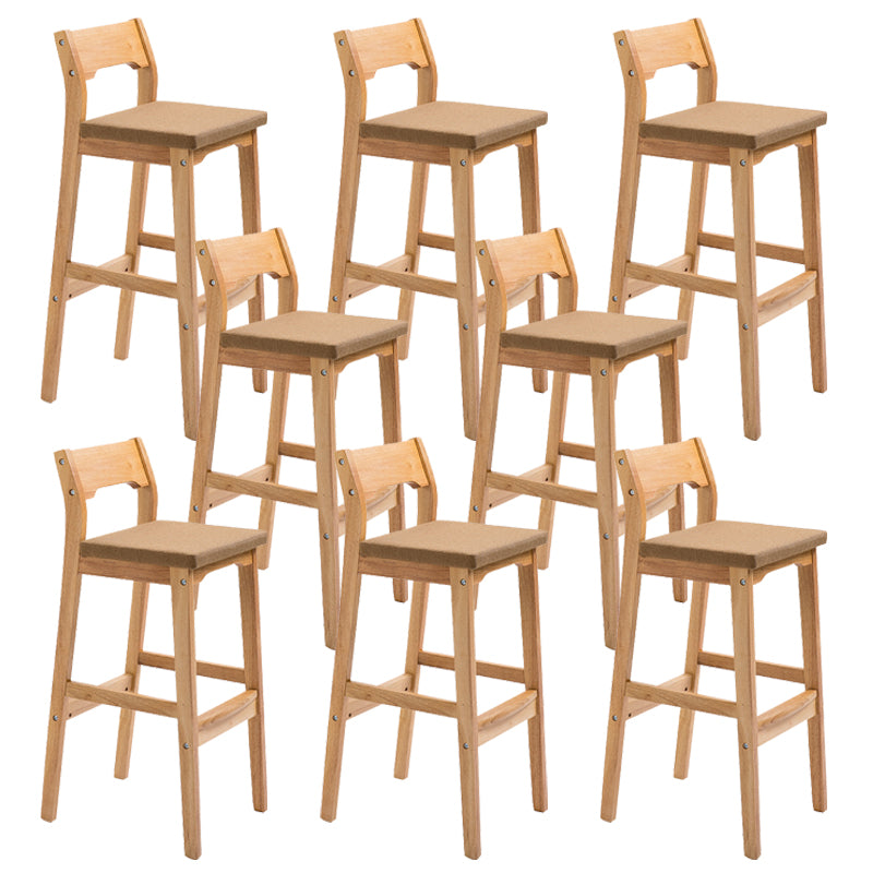 Modern Style Square Bar-stool Wooden Counter Bar Stool for Home