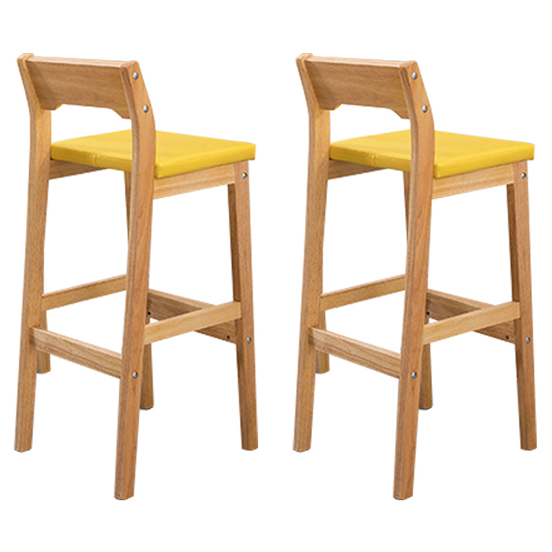 Modern Style Square Bar-stool Wooden Counter Bar Stool for Home