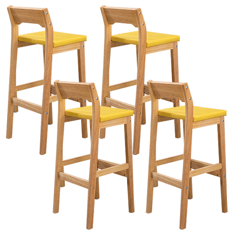 Modern Style Square Bar-stool Wooden Counter Bar Stool for Home
