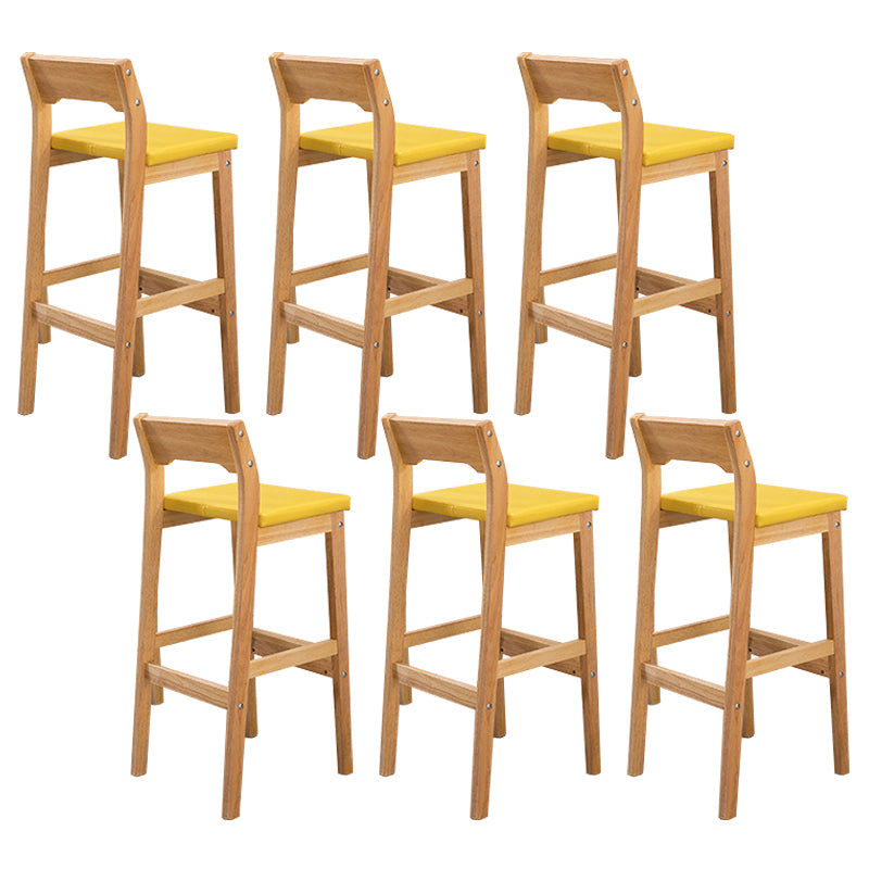 Modern Style Square Bar-stool Wooden Counter Bar Stool for Home