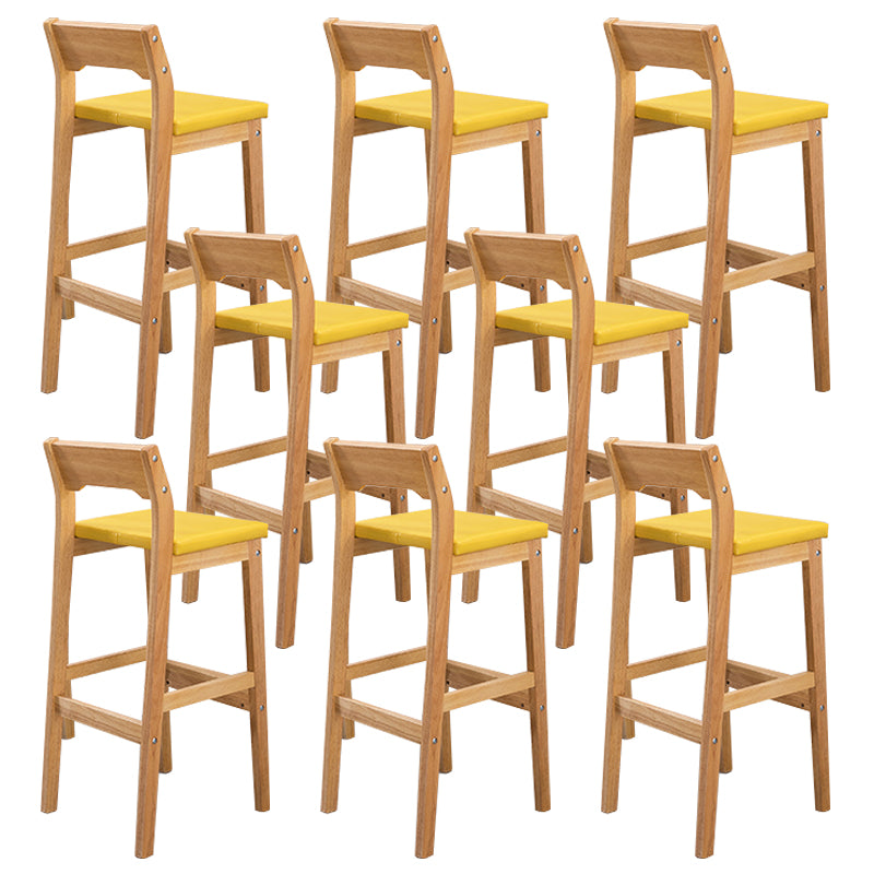 Modern Style Square Bar-stool Wooden Counter Bar Stool for Home