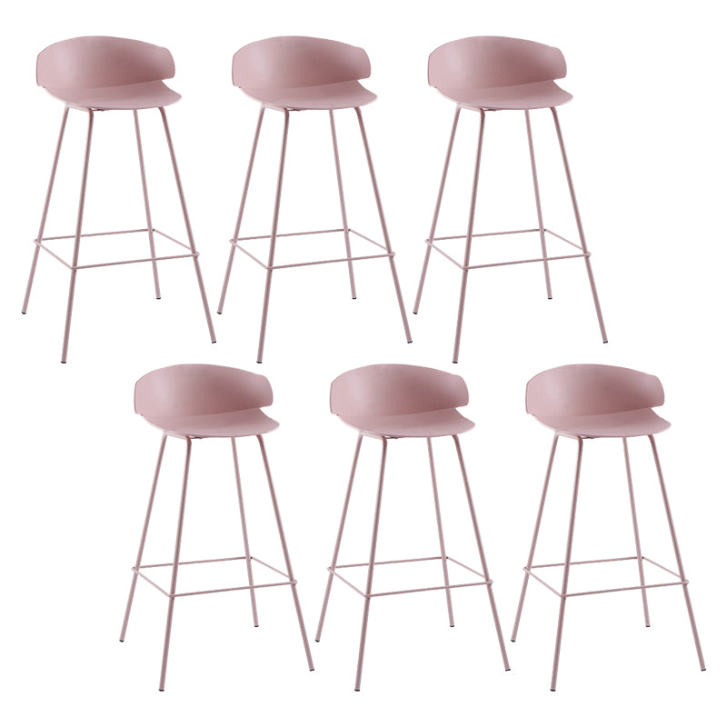 Nordic Style Metal Bar-stool Plastic Counter Bar Stool for Home