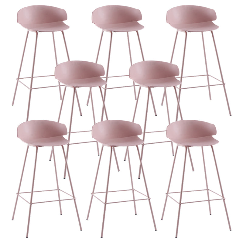 Nordic Style Metal Bar-stool Plastic Counter Bar Stool for Home