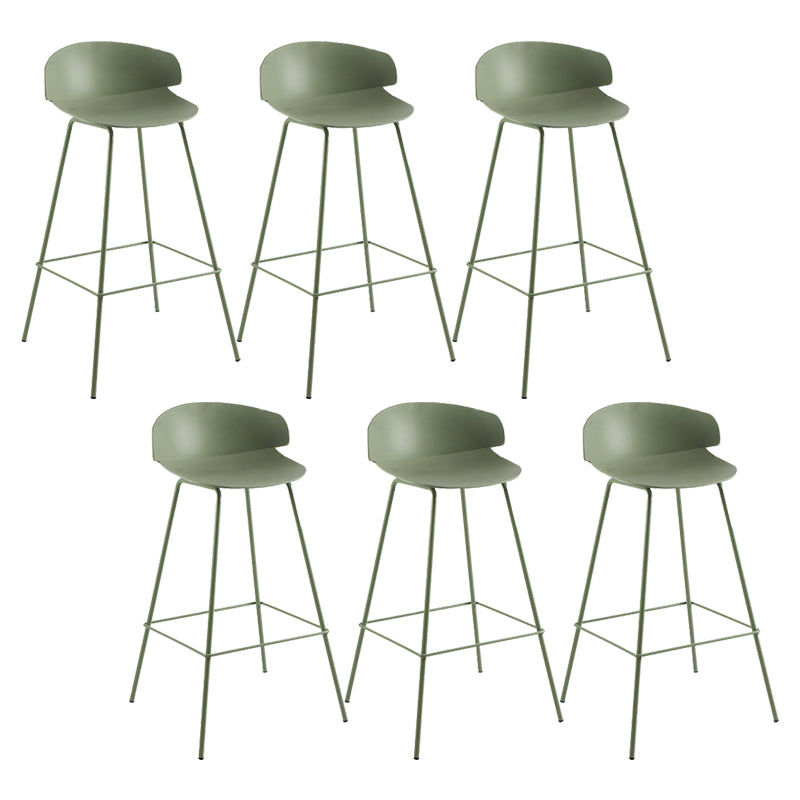 Nordic Style Metal Bar-stool Plastic Counter Bar Stool for Home
