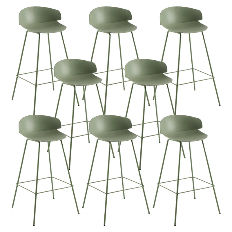 Nordic Style Metal Bar-stool Plastic Counter Bar Stool for Home