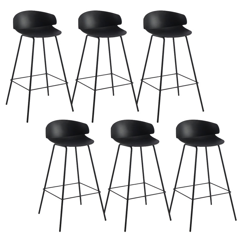 Nordic Style Metal Bar-stool Plastic Counter Bar Stool for Home