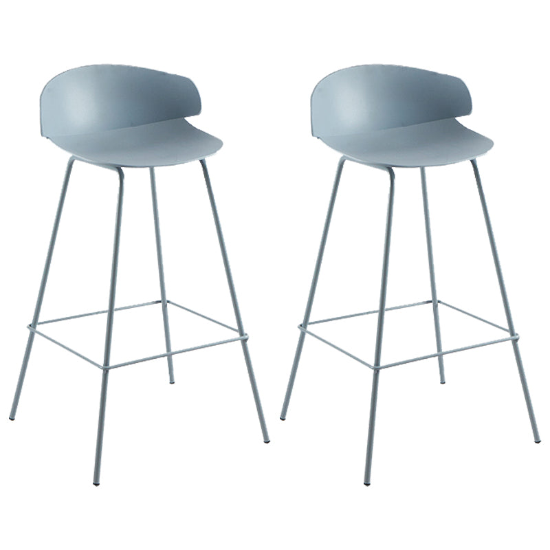 Nordic Style Metal Bar-stool Plastic Counter Bar Stool for Home