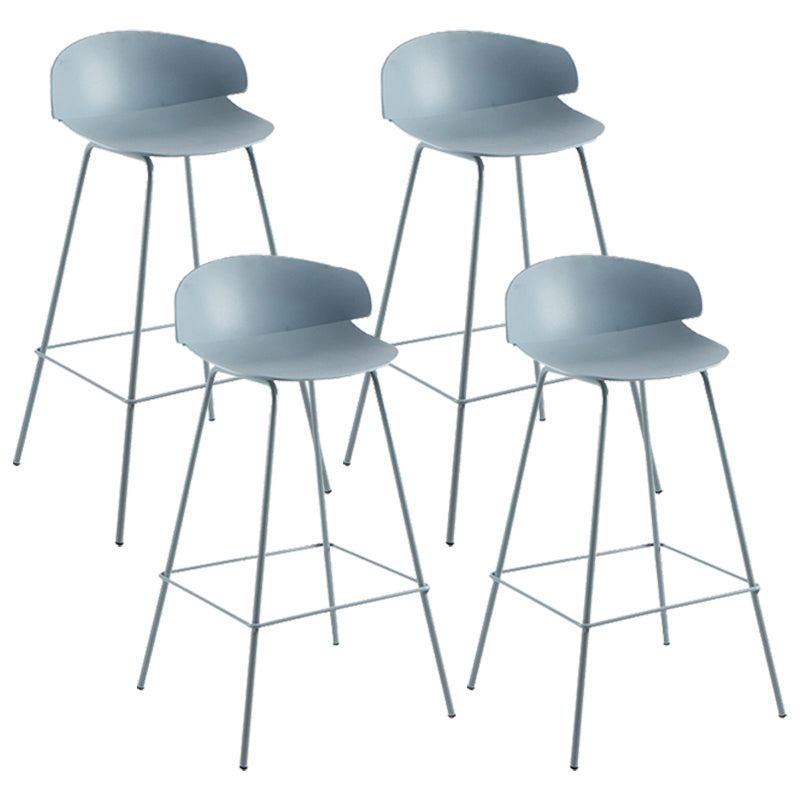 Nordic Style Metal Bar-stool Plastic Counter Bar Stool for Home