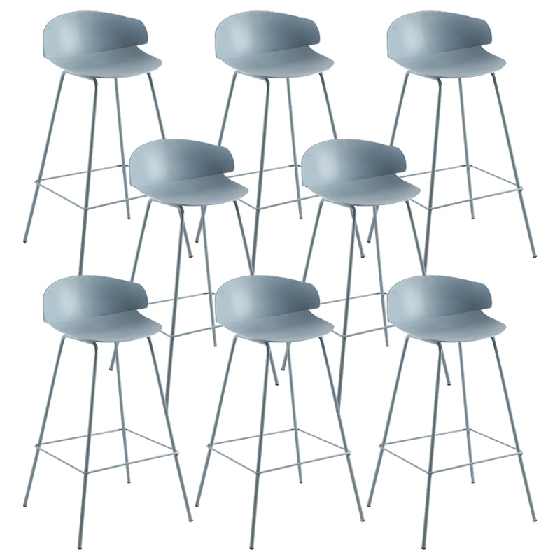 Nordic Style Metal Bar-stool Plastic Counter Bar Stool for Home