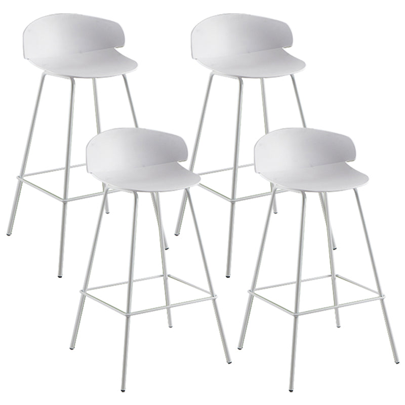 Nordic Style Metal Bar-stool Plastic Counter Bar Stool for Home