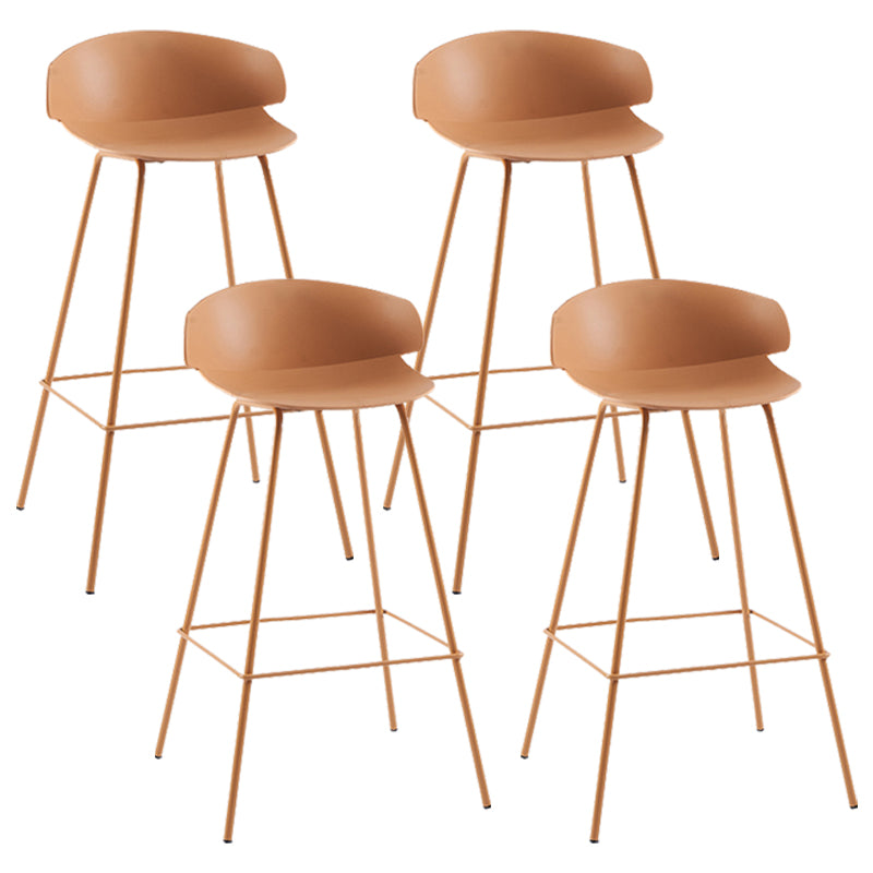 Nordic Style Metal Bar-stool Plastic Counter Bar Stool for Home