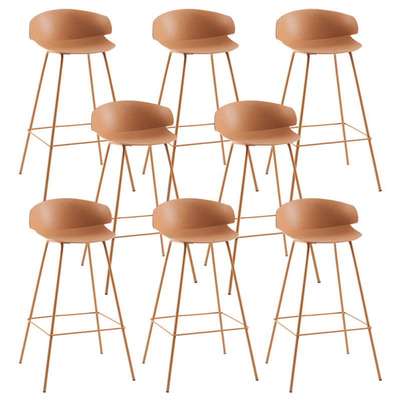 Nordic Style Metal Bar-stool Plastic Counter Bar Stool for Home