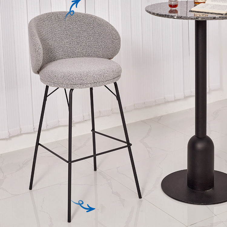 Modern Style Metal Bar-stool Bucket Counter Bar Stool for Home