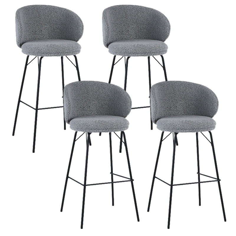 Modern Style Metal Bar-stool Bucket Counter Bar Stool for Home