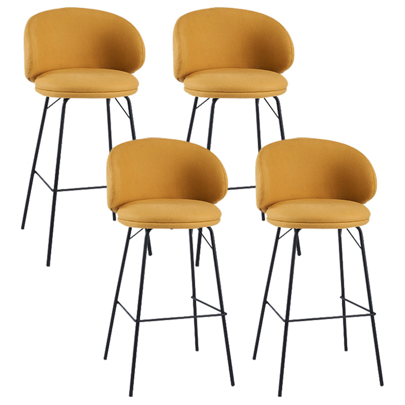 Modern Style Metal Bar-stool Bucket Counter Bar Stool for Home