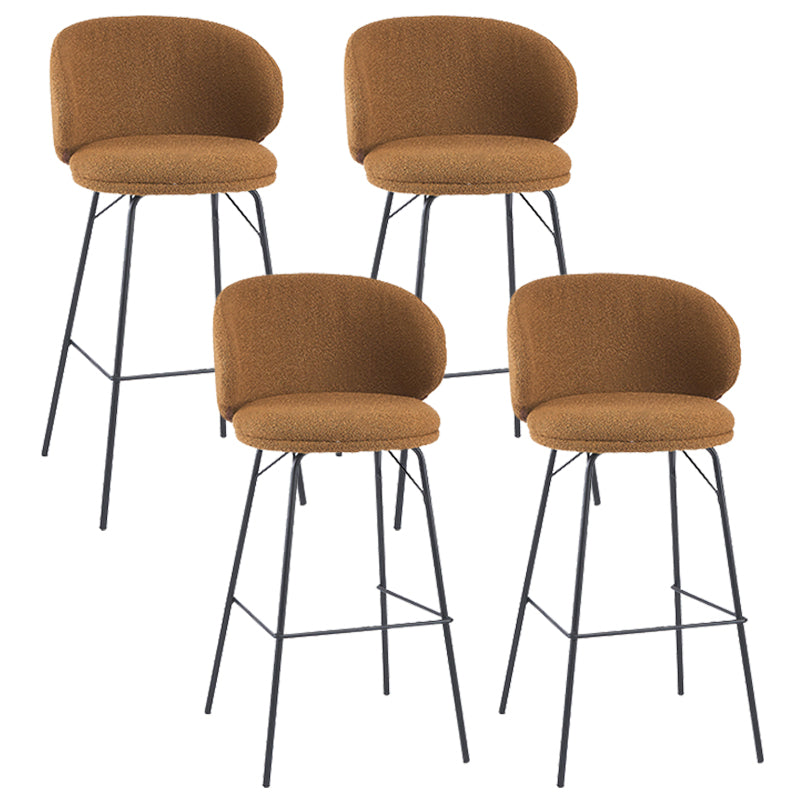 Modern Style Metal Bar-stool Bucket Counter Bar Stool for Home