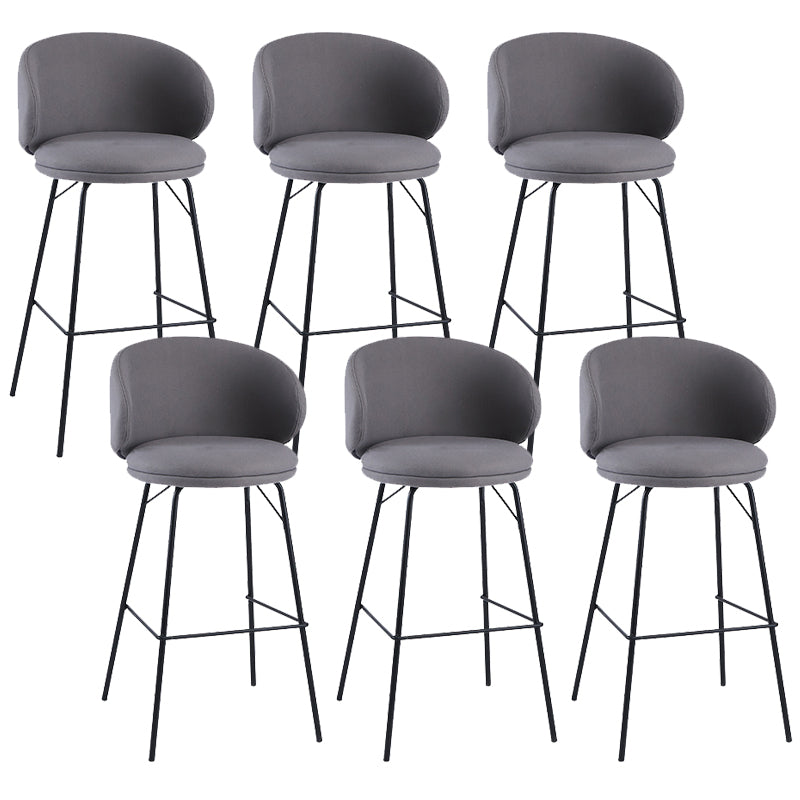 Modern Style Metal Bar-stool Bucket Counter Bar Stool for Home