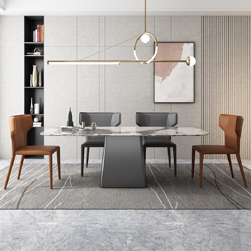 1/2/5/7 Pcs Dining Table Furniture Dining Table Set with Sintered Stone Top