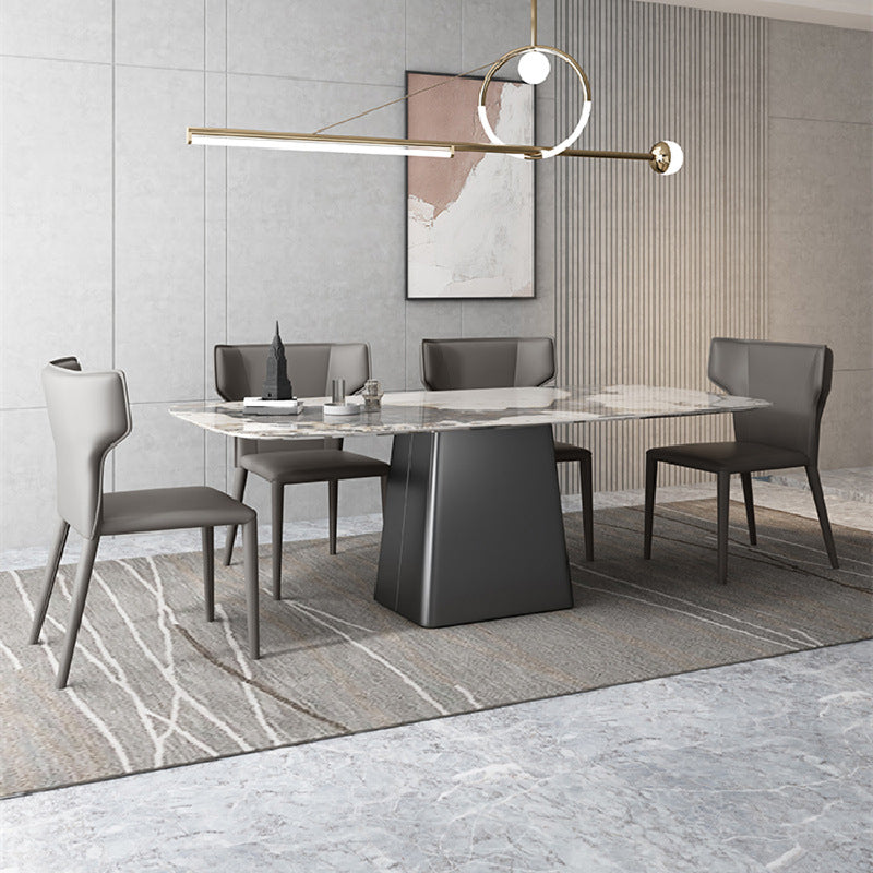 1/2/5/7 Pcs Dining Table Furniture Dining Table Set with Sintered Stone Top