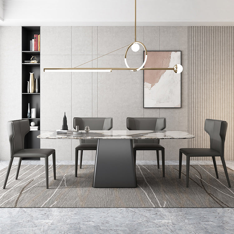 1/2/5/7 Pcs Dining Table Furniture Dining Table Set with Sintered Stone Top