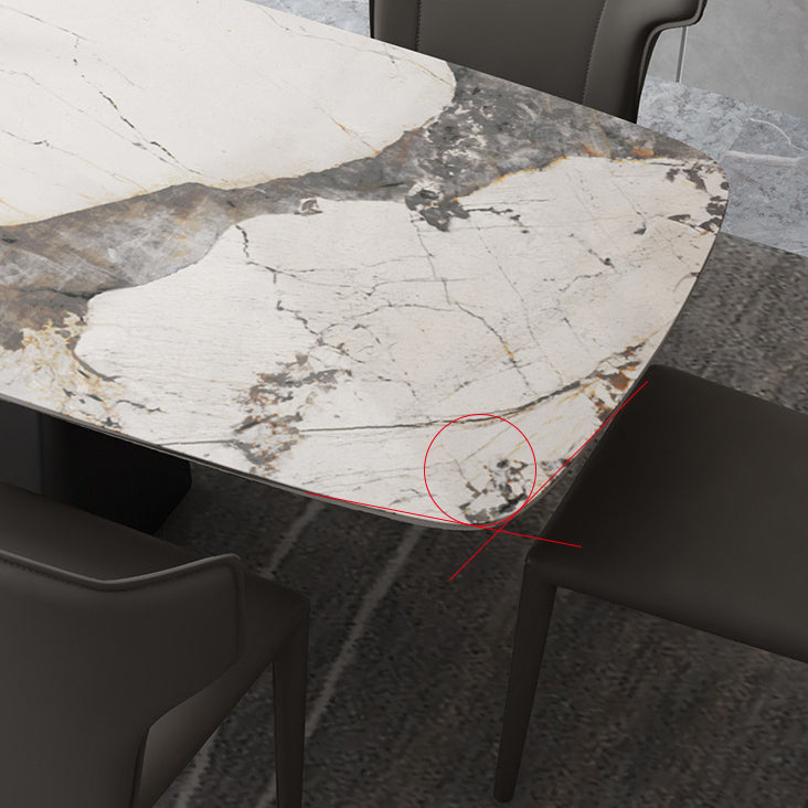 1/2/5/7 Pcs Dining Table Furniture Dining Table Set with Sintered Stone Top