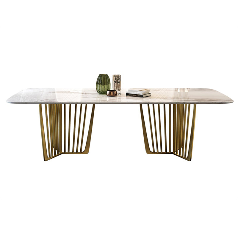 Luxury Sintered Stone Top Dining Set Rectangle 1/4/5/7/9 Pieces Dining Room Table Set