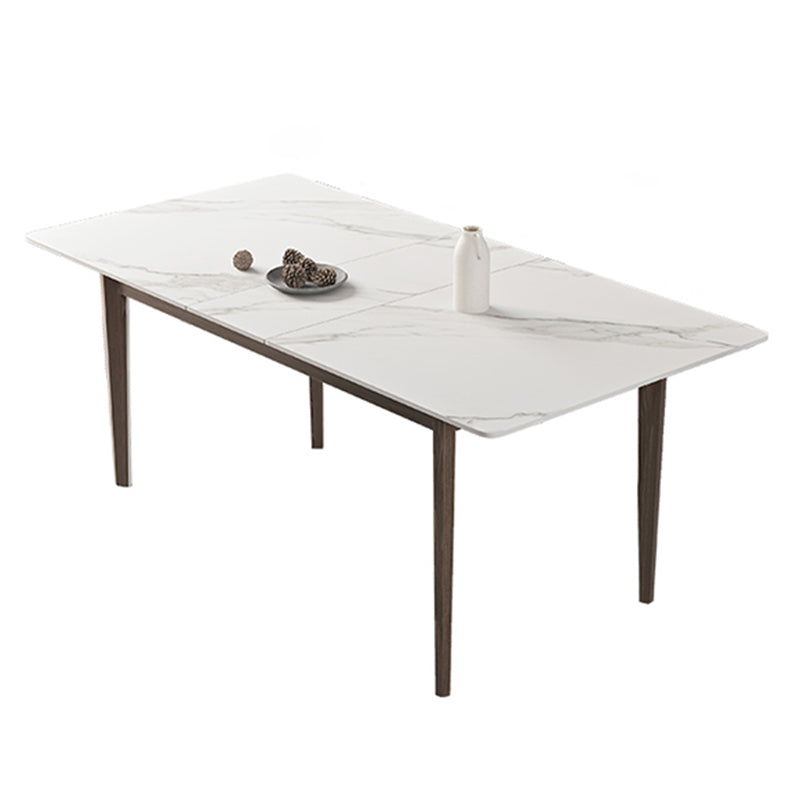 Extendable Sintered Stone Top Dining Set Rectangle 1/4/5/7 Pieces Dining Room Table Set