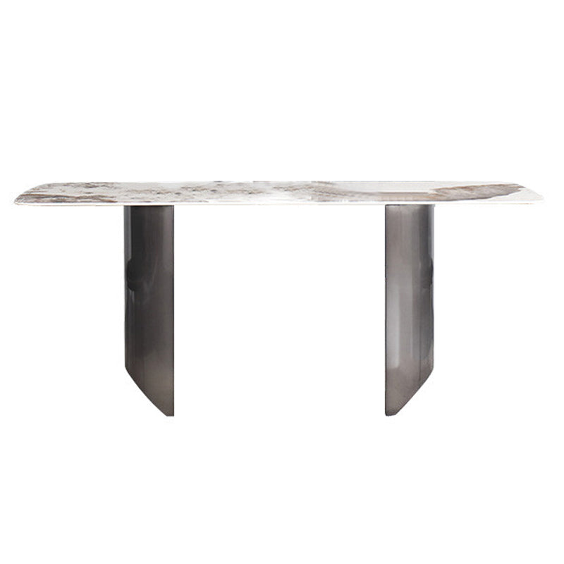 Modern Sintered Stone Top Dining Set Rectangle 1/2/5/7 Pieces Dining Area Table Set