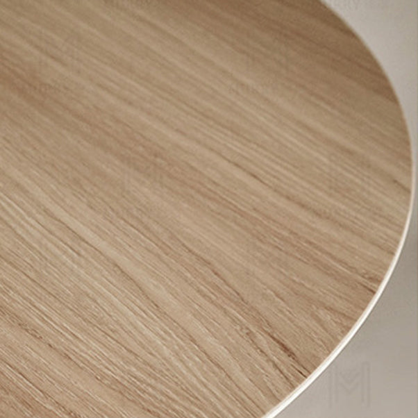 Round Pedestal Dining Site Table Contemporary Style Pine Solid Wood Dinette Table