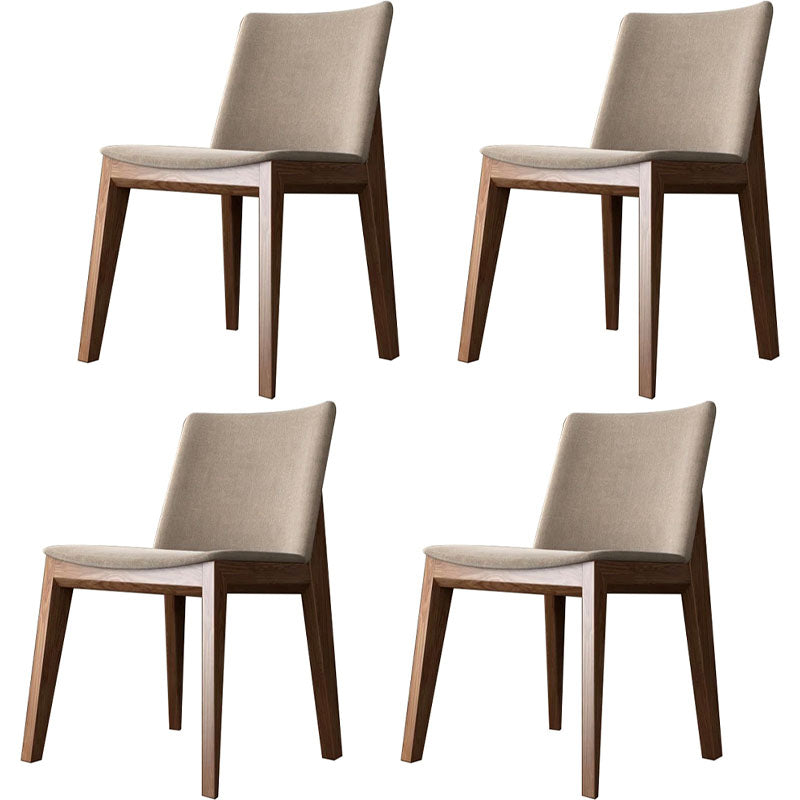 Dining Room Armless Chairs Modern Solid Wood Kitchen Chair for Home