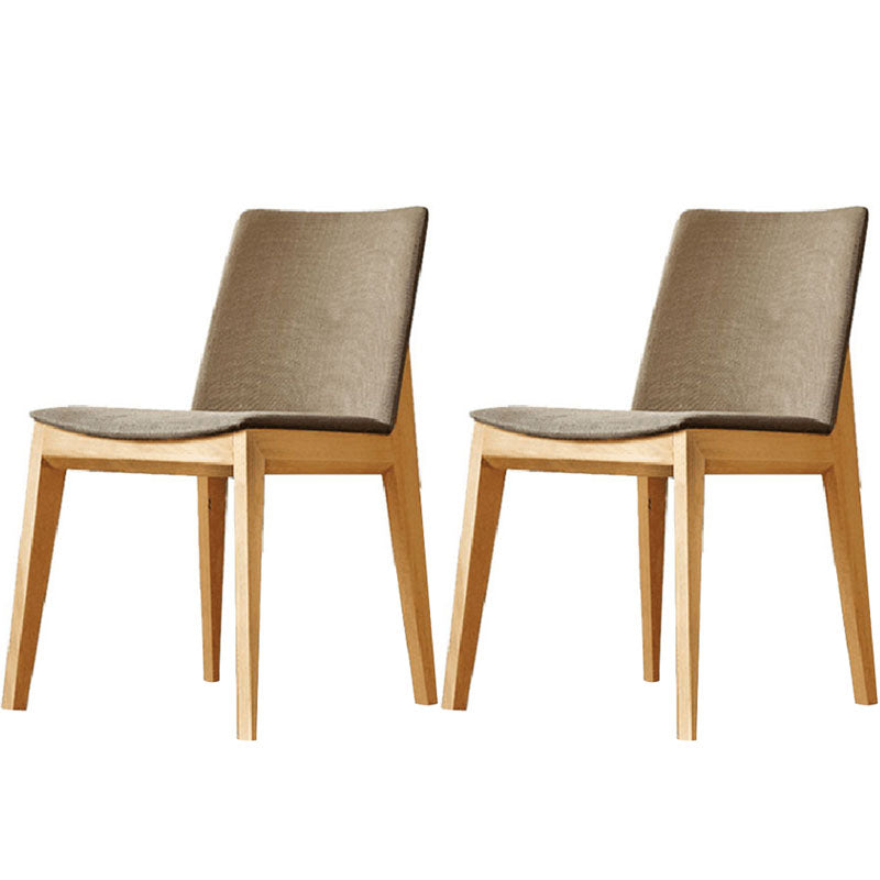 Dining Room Armless Chairs Modern Solid Wood Kitchen Chair for Home