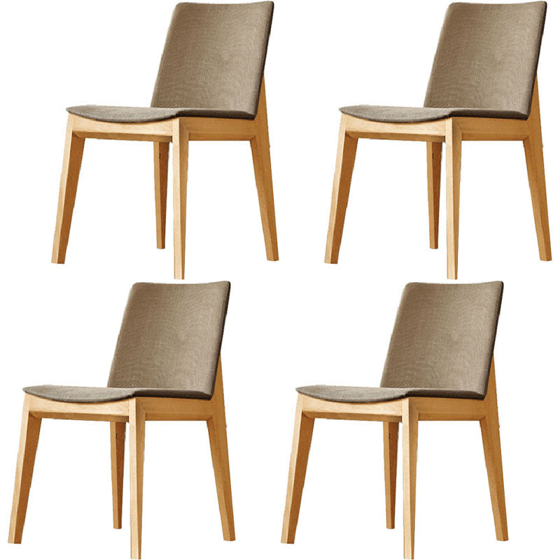 Dining Room Armless Chairs Modern Solid Wood Kitchen Chair for Home