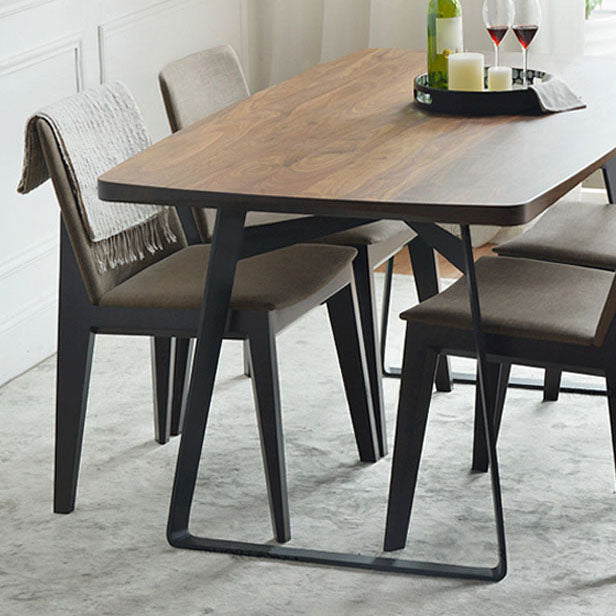 Dining Room Armless Chairs Modern Solid Wood Kitchen Chair for Home