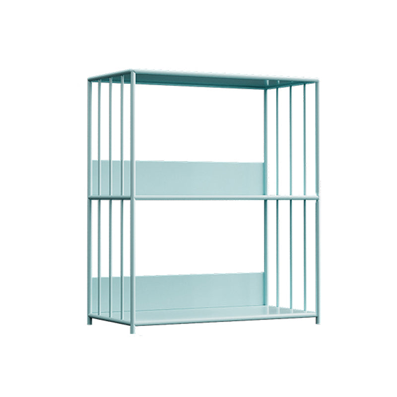 Metal Open Back Standard Bookcase Scandinavian Style Book Shelf