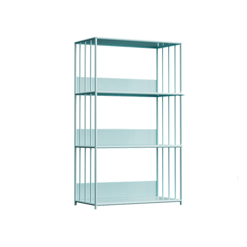 Metal Open Back Standard Bookcase Scandinavian Style Book Shelf