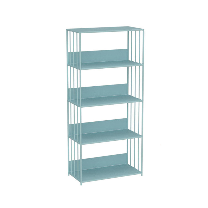 Metal Open Back Standard Bookcase Scandinavian Style Book Shelf
